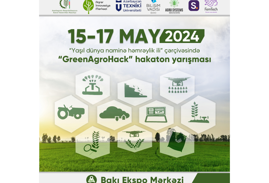 “Caspian Agro 2024” sərgisi çərçivəsində “GreenAgroHack” hakaton yarışması keçiriləcək