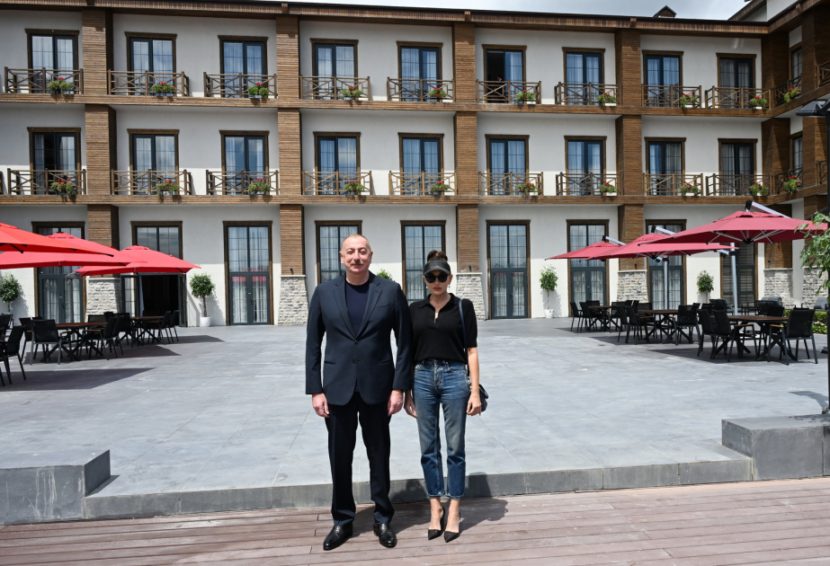 Le président Ilham Aliyev et son épouse Mehriban Aliyeva participent à l’inauguration de l’Hôtel Aghaly MIS A JOUR VIDEO
