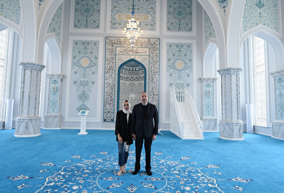 Präsident Ilham Aliyev und First Lady Mehriban Aliyeva weihen Zangilan-Moschee ein  AKTUALISIERT VIDEO