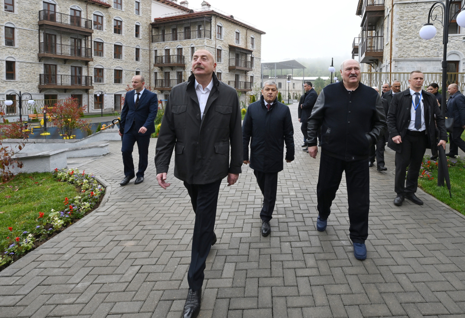 President Ilham Aliyev and President Aleksandr Lukashenko visited Shusha city