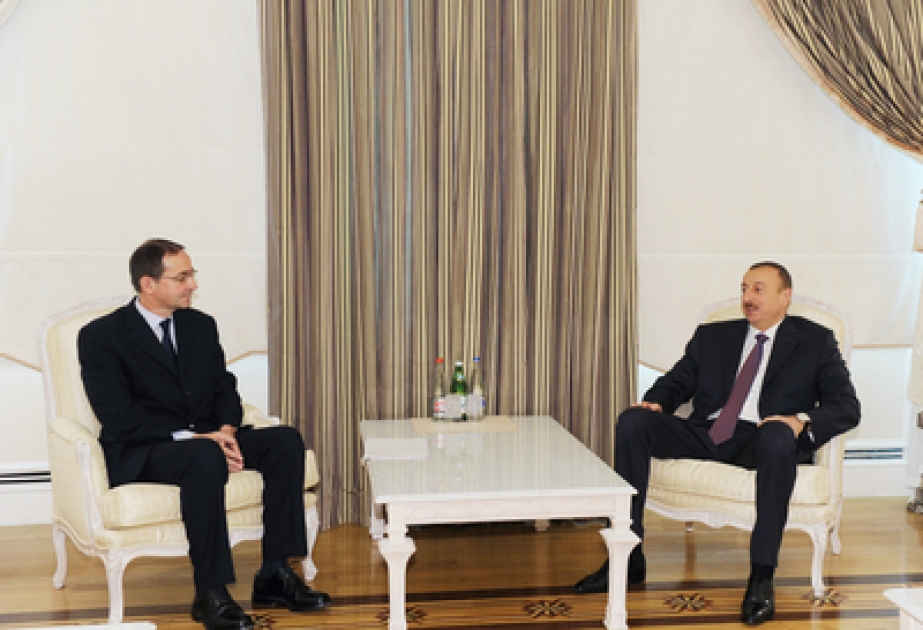 Le président azerbaïdjanais Ilham Aliyev a reçu le directeur général du cimentier suisse Holcim