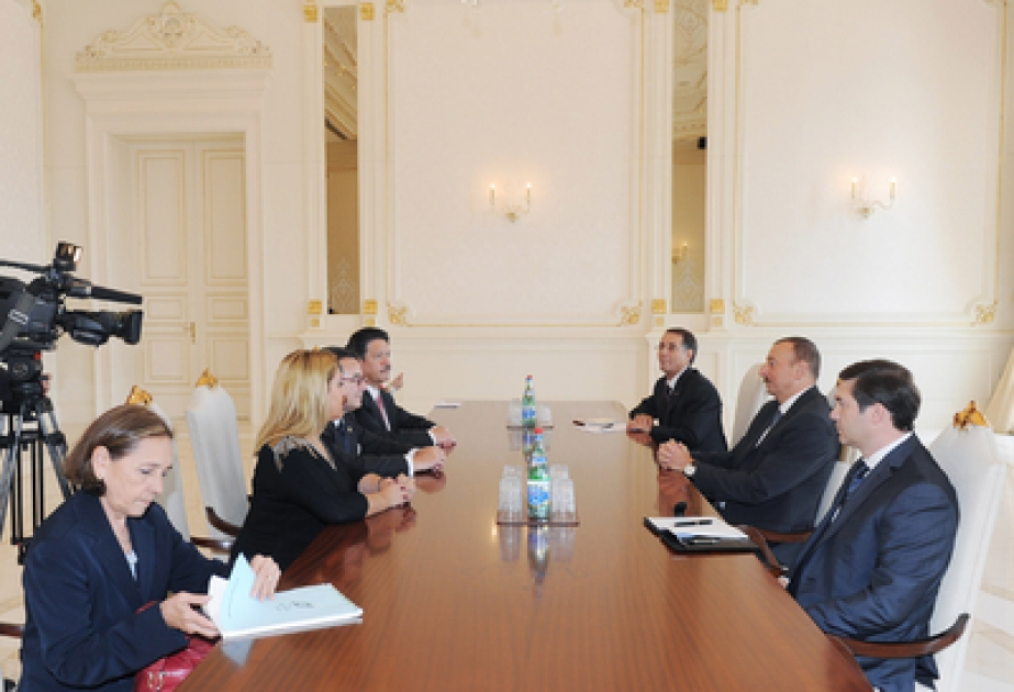 Le président azerbaïdjanais Ilham Aliyev a reçu la délégation conduite par le vice-président du Sénat des Etats-Unis du Mexique