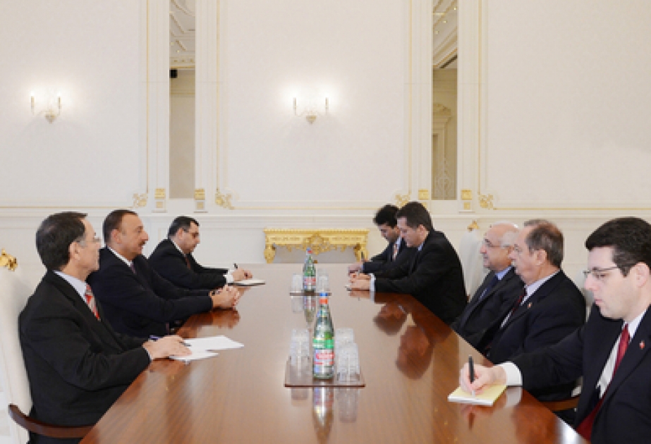 Le président azerbaïdjanais Ilham Aliyev a reçu la délégation conduite par le président de la Grande Assemblée Nationale de Turquie