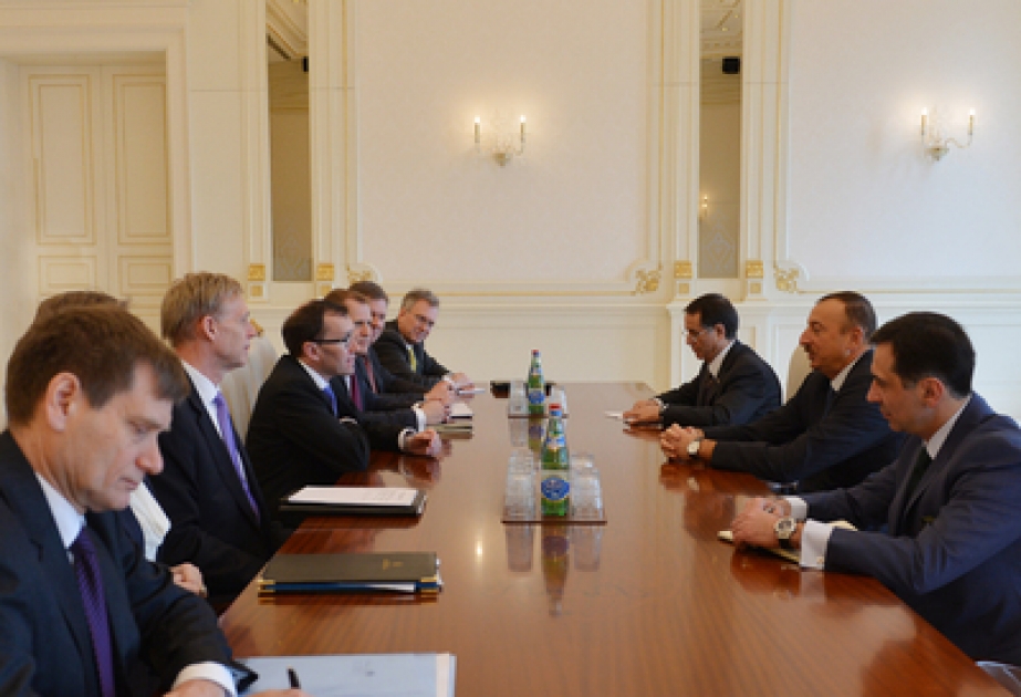 Le président azerbaïdjanais Ilham Aliyev a reçu la délégation conduite par le ministre norvégien des affaires étrangères