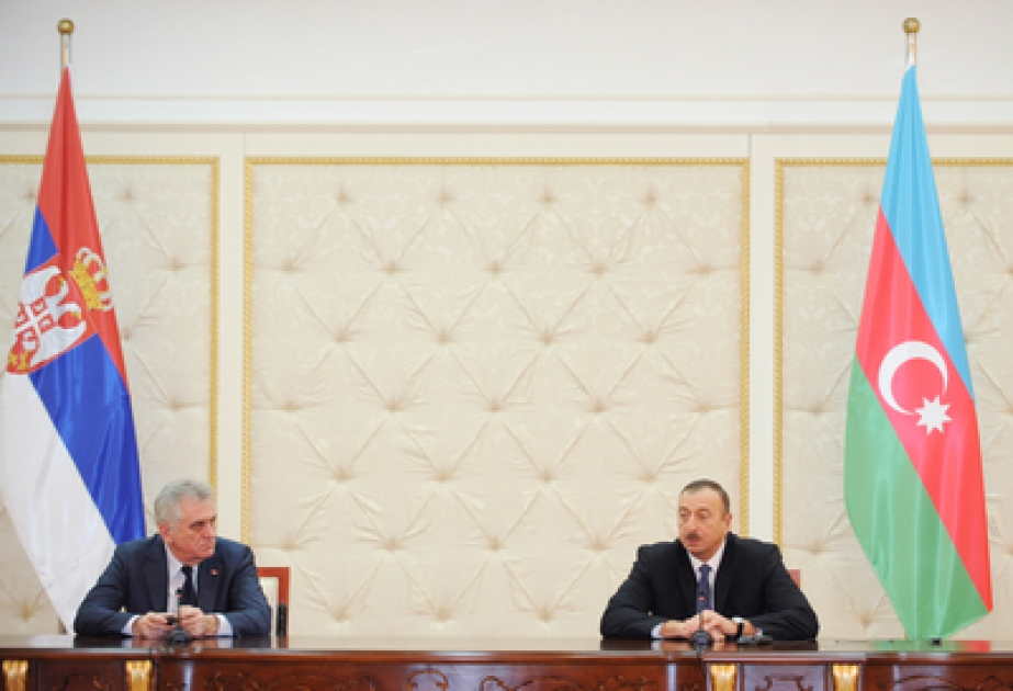 Les présidents azerbaïdjanais et serbe ont tenu une conférence de presse