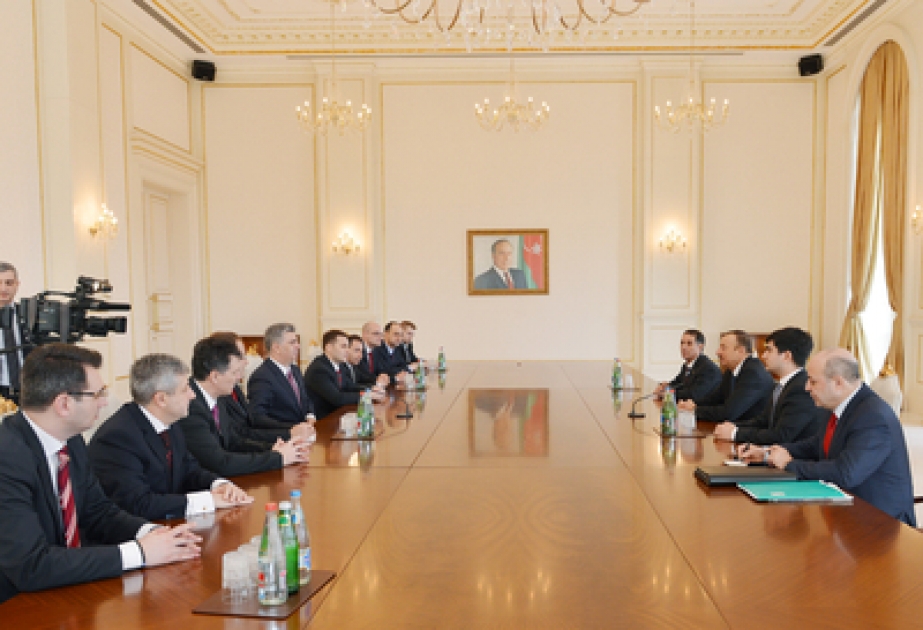 Le président azerbaïdjanais Ilham Aliyev a reçu la délégation dirigée par le président de la Chambre des députés de la Roumanie