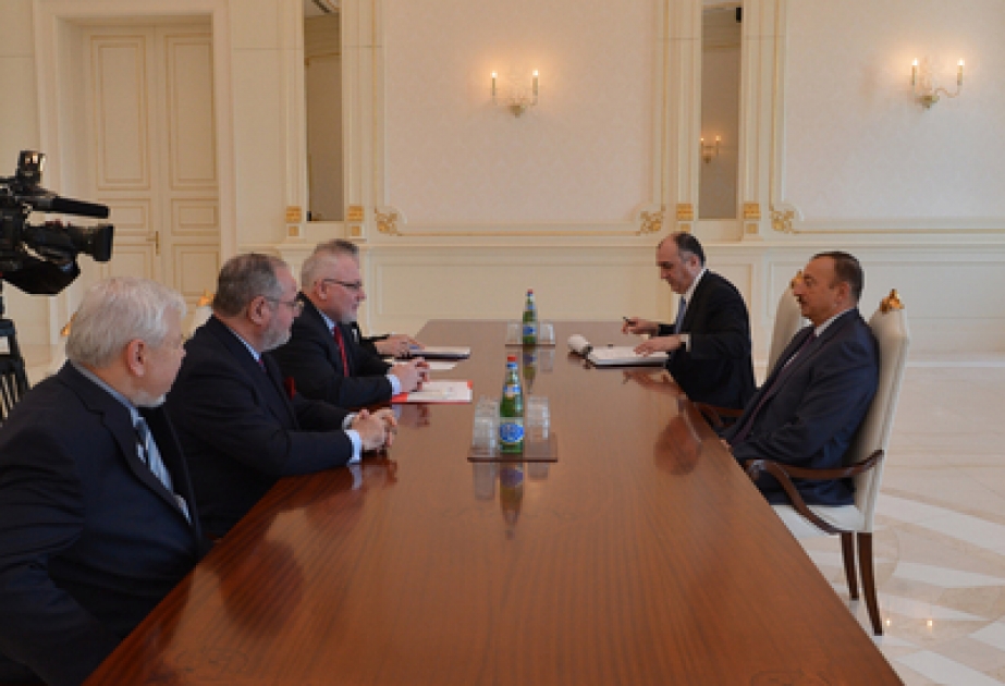 Le président azerbaïdjanais Ilham Aliyev a reçu les coprésidents du Groupe de Minsk de l’OSCE et le représentant spécial du président en exercice de l’OSCE