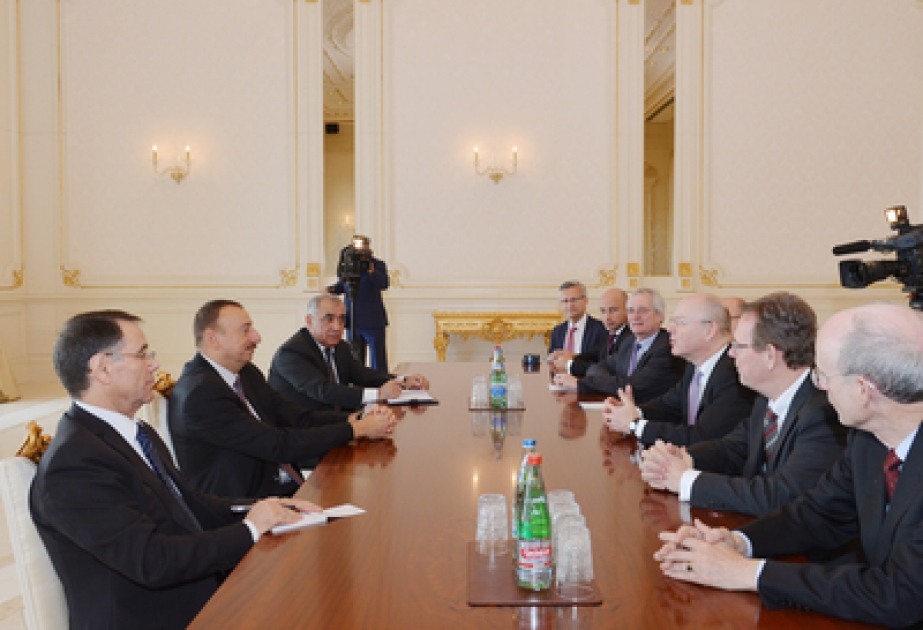 Le président azerbaïdjanais Ilham Aliyev a reçu la délégation conduite par le président du conseil d’administration de la Commerzbank AG VIDEO
