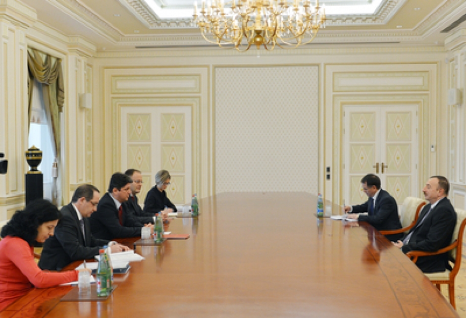 Le président azerbaïdjanais Ilham Aliyev a reçu la délégation conduite par le ministre roumain des affaires étrangères VIDEO