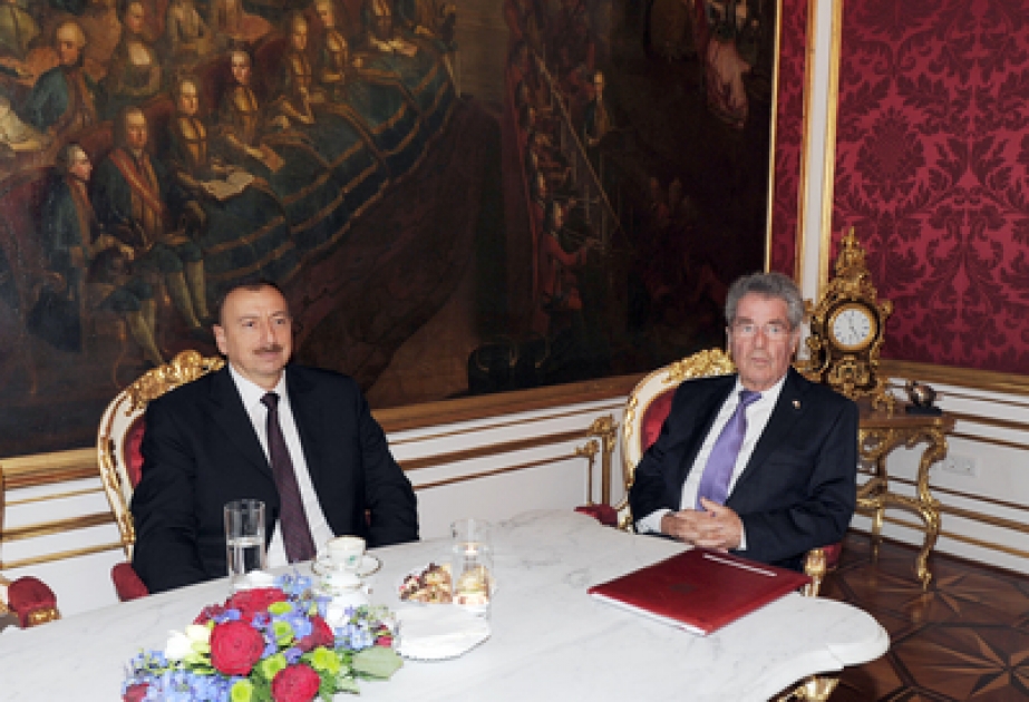Le président azerbaïdjanais Ilham Aliyev et son homologue autrichien Heinz Fischer ont tenu une réunion privée VIDEO