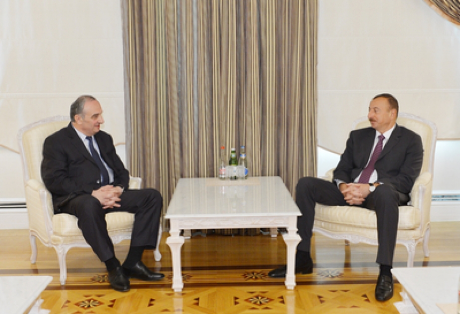 Le président azerbaïdjanais Ilham Aliyev a reçu la délégation conduite par le ministre géorgien des réfugiés VİDEO