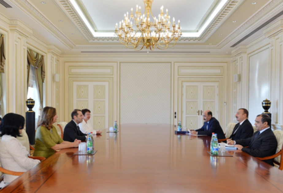 President Ilham Aliyev receives president of Conference of European National Librarians and vice-president of the Library Assembly of Eurasia VİDEO