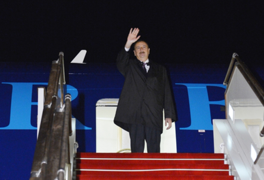 President Ilham Aliyev heads to Turkey for official visit VİDEO