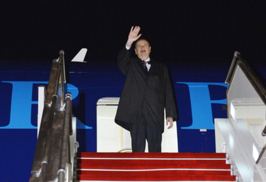 Le président de la République d’Azerbaïdjan Ilham Aliyev est parti en visite officielle pour la République de Turquie VİDEO