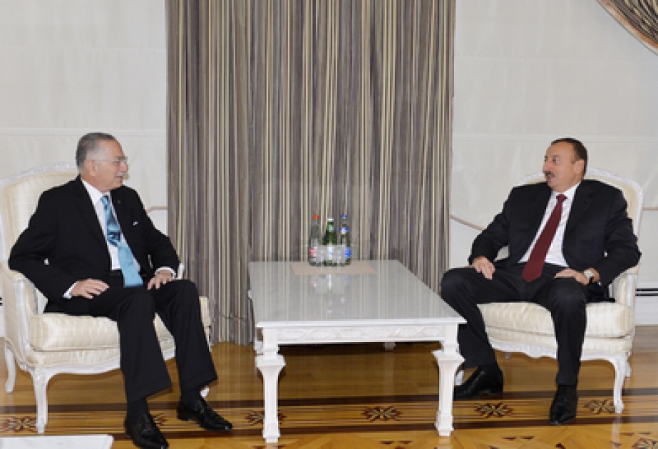 Präsident von Aserbaidschan Ilham Aliyev empfing den Generalsekretär der Organisation für Islamische Zusammenarbeit VİDEO