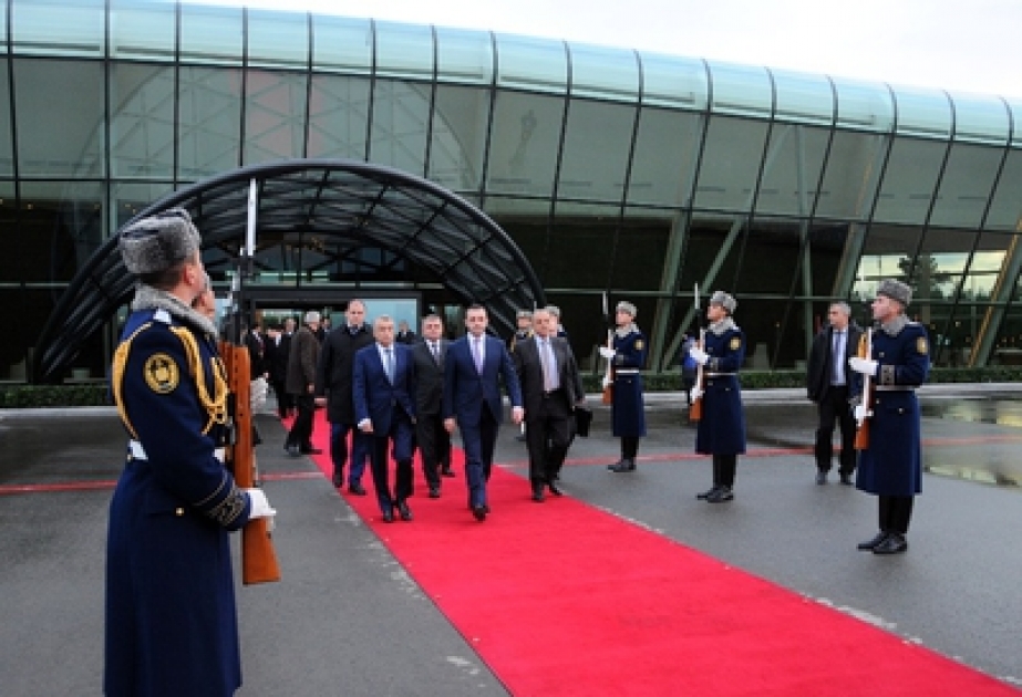 Le premier ministre géorgien Irakli Garibachvili a terminé sa visite en Azerbaïdjan