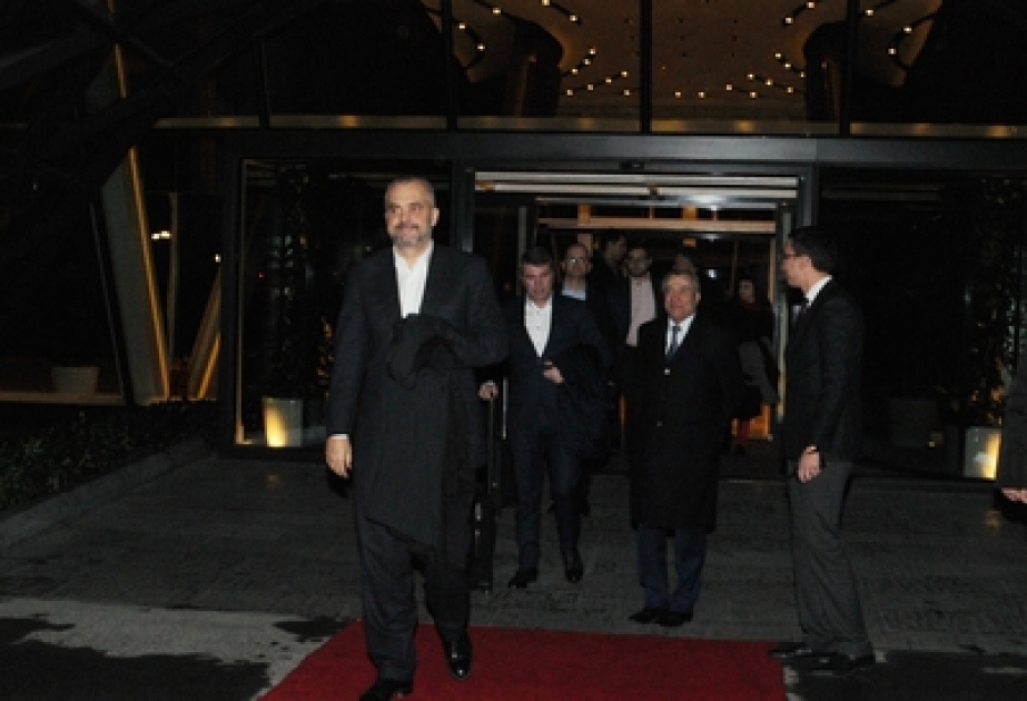 Le Premier ministre albanais Edi Rama a terminé sa visite en Azerbaïdjan