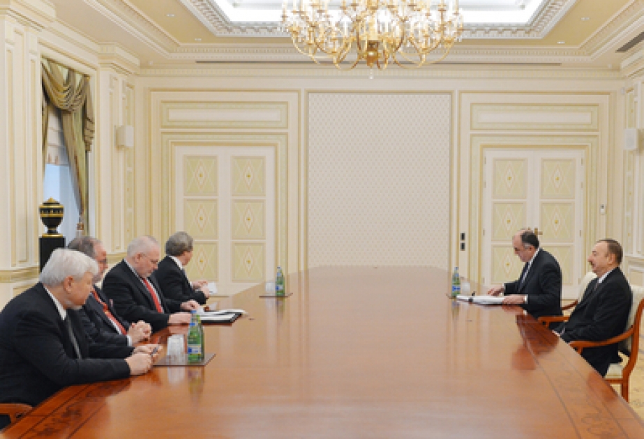 Le président azerbaïdjanais Ilham Aliyev a reçu les co-présidents du groupe de Minsk de l’OSCE et le représentant personnel du président en exercice de l’OSCE VIDEO