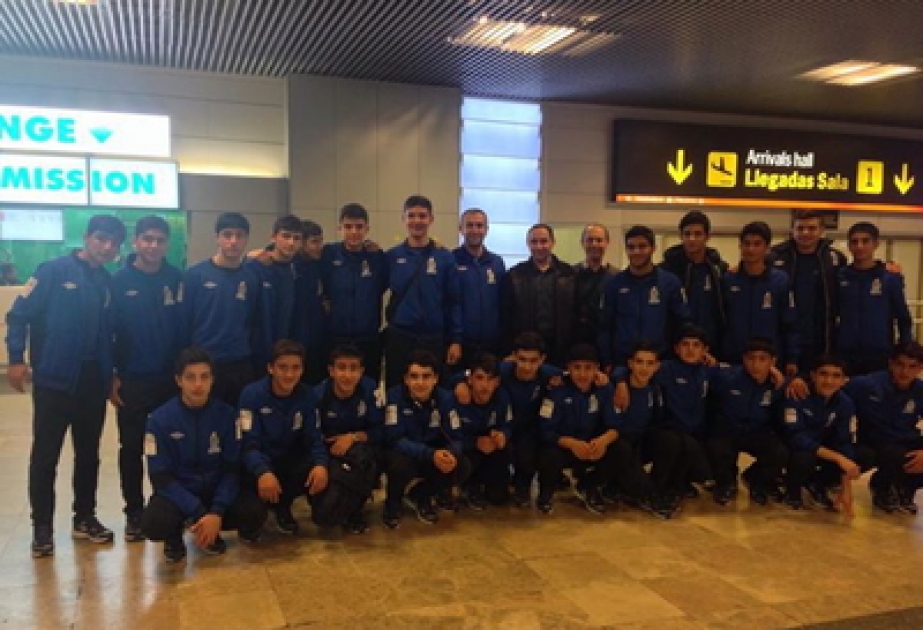 La sélection d’Azerbaïdjan U16 effectue une séance d’entrainement à Madrid