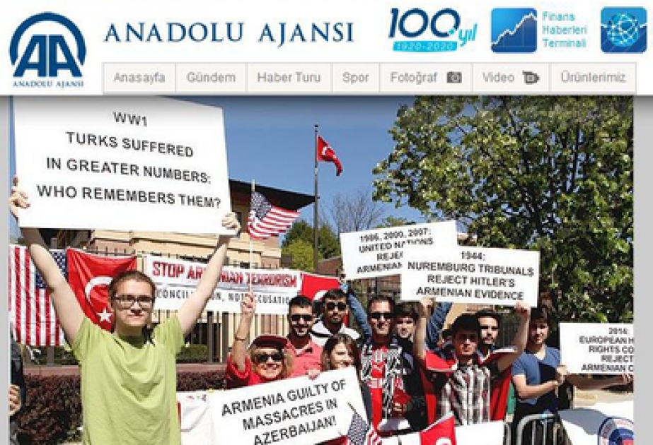 Türkiyə mətbuatı uydurma “erməni soyqırımı” mövzusunu diqqət mərkəzində saxlamaqdadır