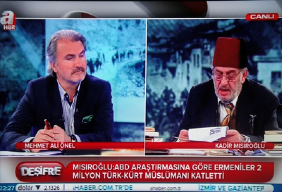 Türkiyənin “HBR-A” televiziya kanalı uydurma “erməni soyqırımı”nı yeni faktlarla ifşa etmişdir