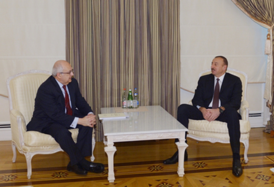 Le président azerbaïdjanais Ilham Aliyev a reçu Ismail Serageldin, directeur de la Bibliothèque d’Alexandrie, coprésident du centre international Nizami Gandjavi VIDEO