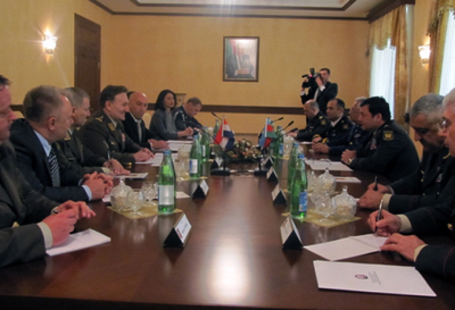بحث مسائل الأمن الاقليمي والتعاون العسكري الفني بين أذربيجان وكرواتيا