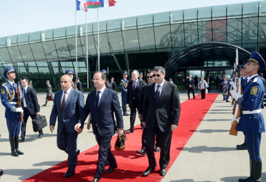 Staatsbesuch des französischen Präsidenten François Hollande in Aserbaidschan ist zu Ende gegangen