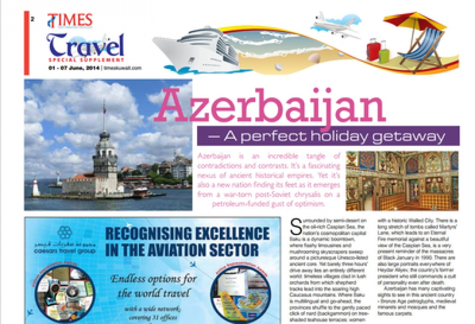 Kuwait-based “The Times” magazine issues article on Azerbaijan`s tourism potential