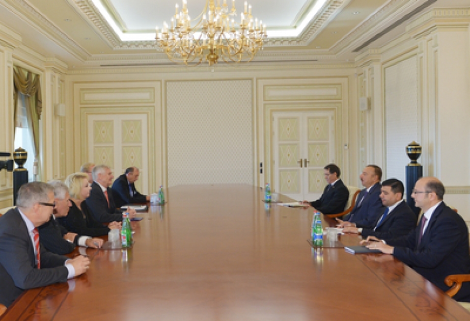 President Ilham Aliyev received a German delegation VIDEO