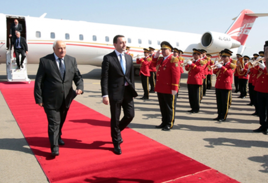 Le Premier ministre géorgien Irakli Garibachvili entame une visite officielle en Azerbaïdjan