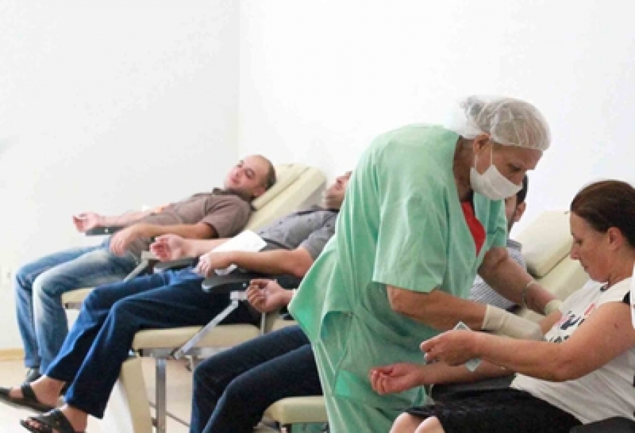 В Центральном банке крови прошла очередная добровольная акция сдачи крови
