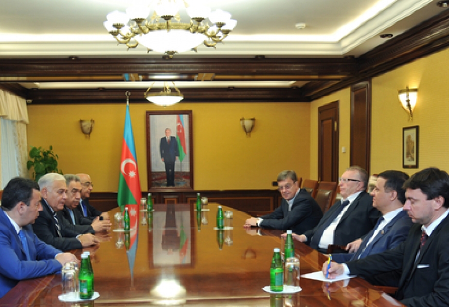 Speaker of Azerbaijani Parliament meets Member of the RF State Council, State Duma deputy