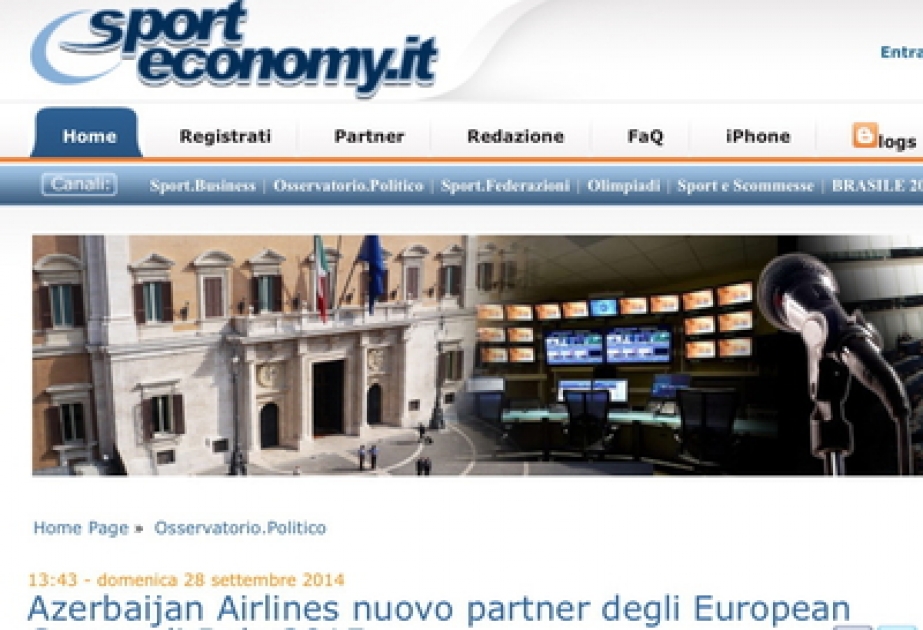 “Sport economy”: AZAL “Bakı-2015” Avropa Oyunlarının rəsmi tərəfdaşlarından biridir