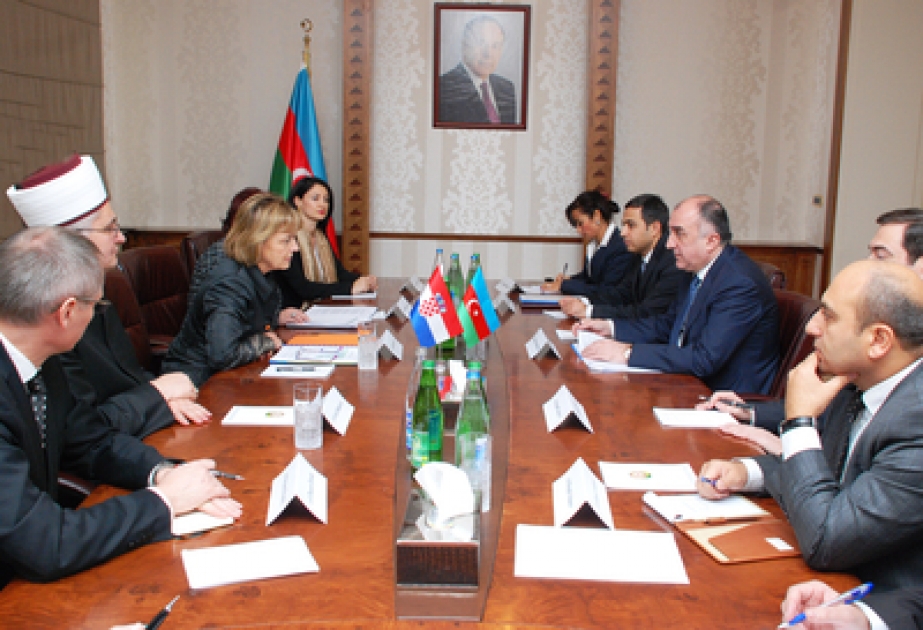 Azerbaijani FM meets First Deputy Prime Minister of Croatia
