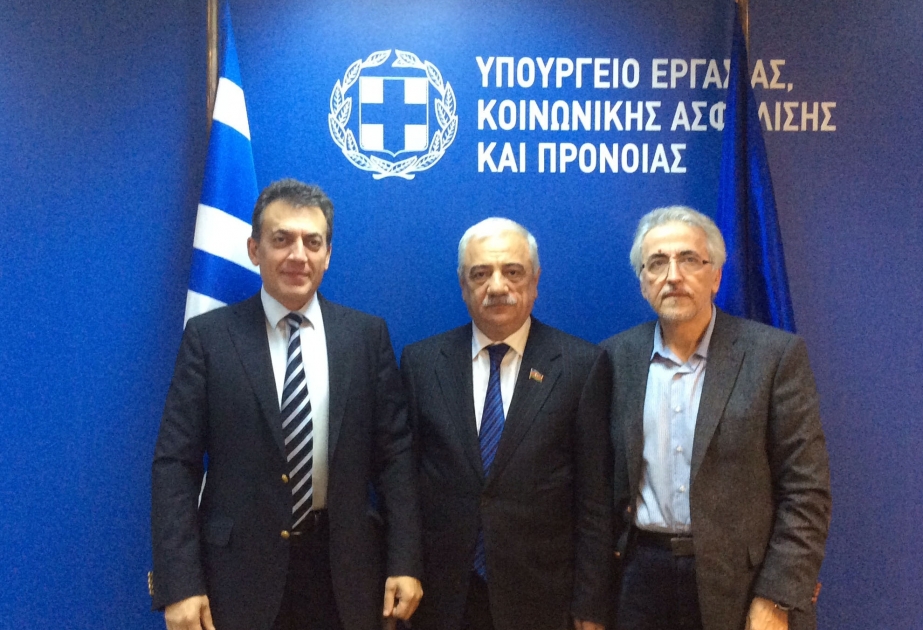 Делегация Конфедерации профессиональных союзов Азербайджана совершила визит в Грецию