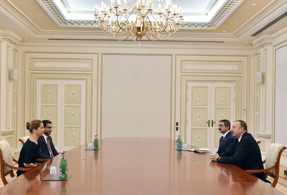 阿塞拜疆总统伊利哈姆·阿利耶夫接见国际马术总会主席