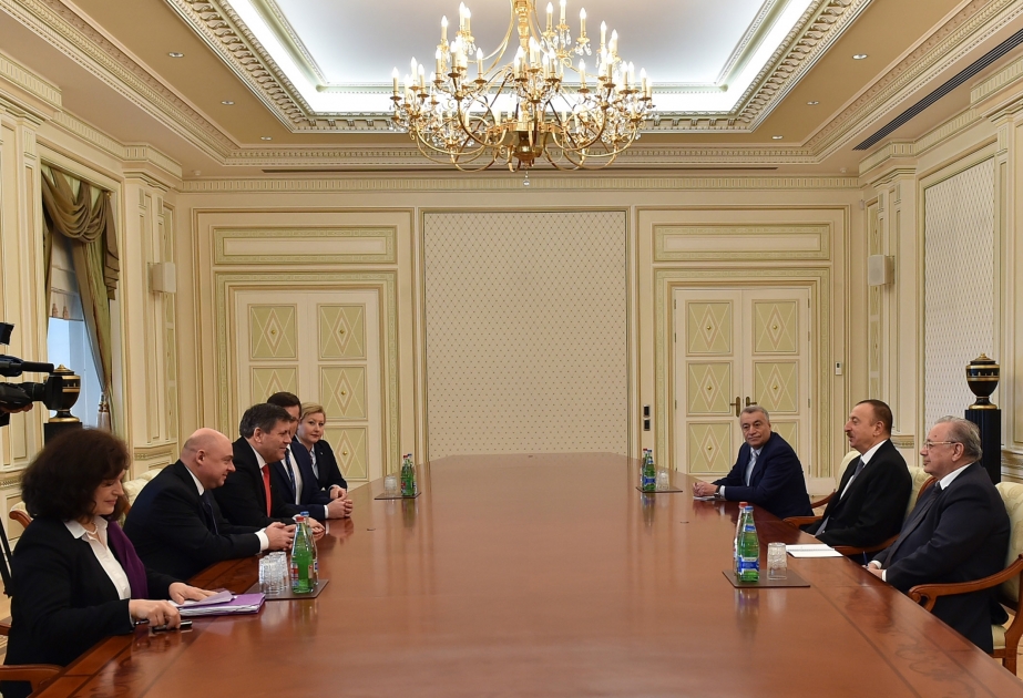 President Ilham Aliyev received a delegation led by the Deputy Prime Minister of Poland VIDEO