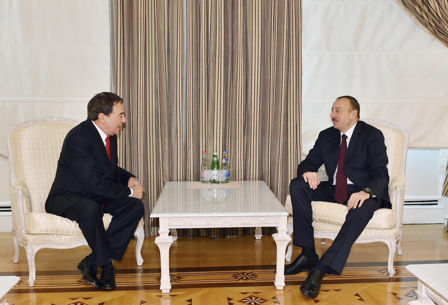 Президент Азербайджана Ильхам Алиев принял генерального секретаря Социалистического интернационала ВИДЕО
