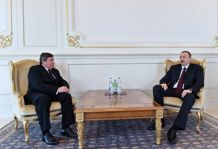 伊利哈姆·阿利耶夫总统接见吉尔吉斯斯坦新任驻阿塞拜疆大使