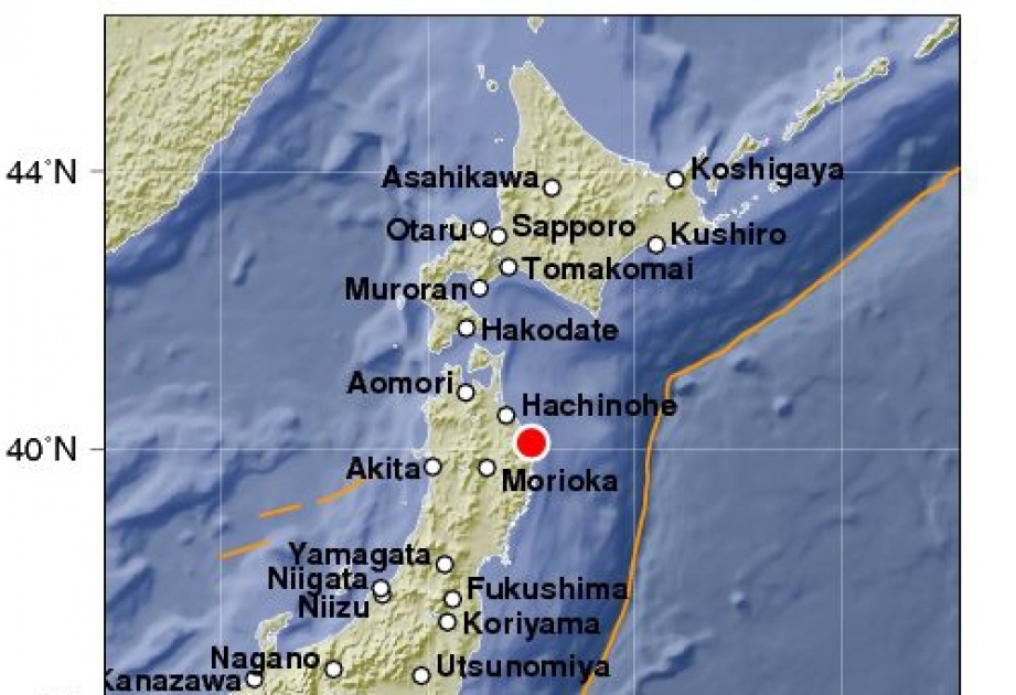 زلزال قوي ثاني بشدة 5،7 درجات يضرب المناطق الشمالية الشرقية من اليابان