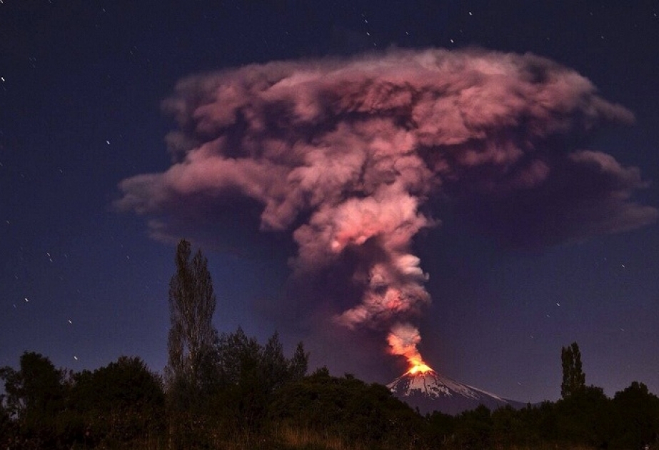 Çilidə Vilyarrika vulkanının püskürməsi ilə əlaqədar 3 mindən çox insan evakuasiya edilib