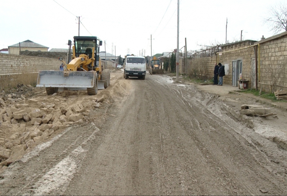 Sabunçu-Ramana avtomobil yolu təmir olunur