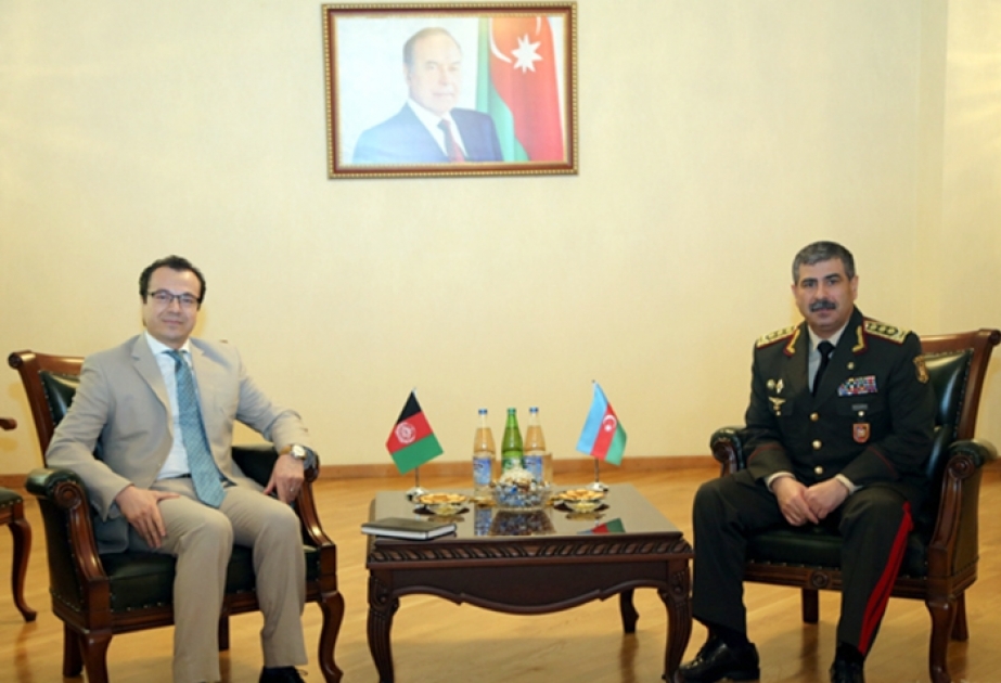 阿富汗与阿塞拜疆在军事领域的双边关系开展顺利