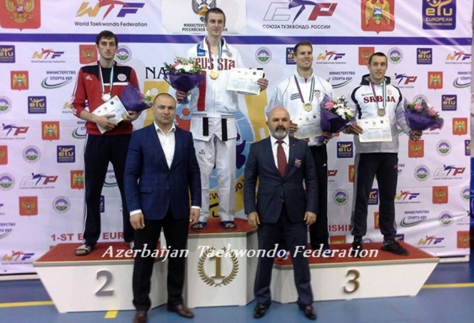 Azərbaycan taekvondoçusu Rusiyada keçirilən Avropa çempionatında gümüş medala layiq görülüb
