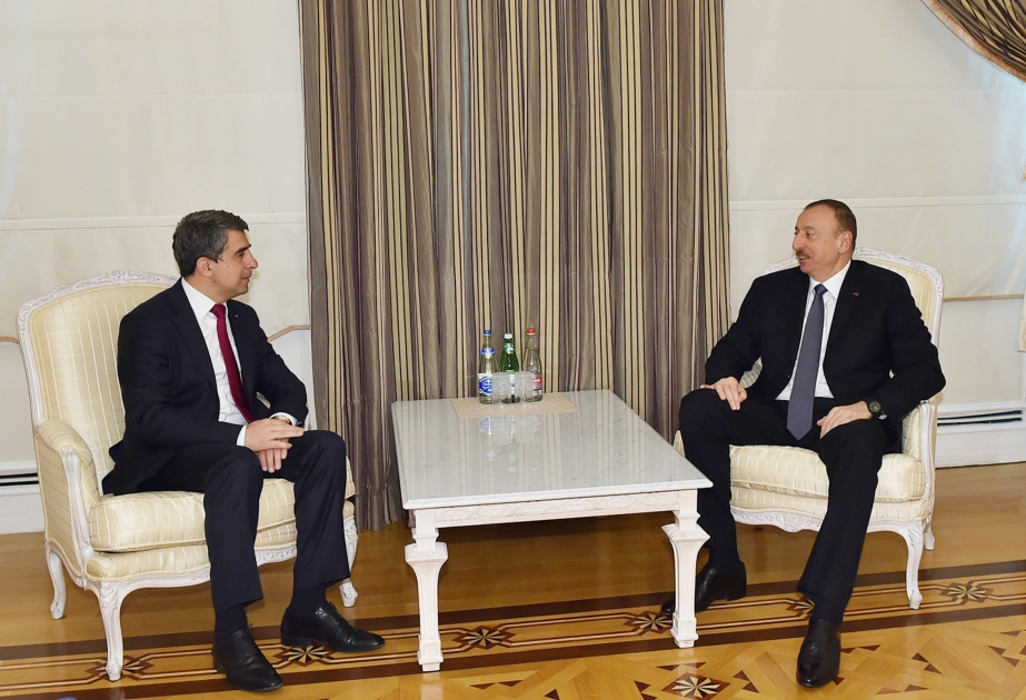 Treffen des aserbaidschanischen Präsidenten mit dem bulgarischen Präsidenten VIDEO