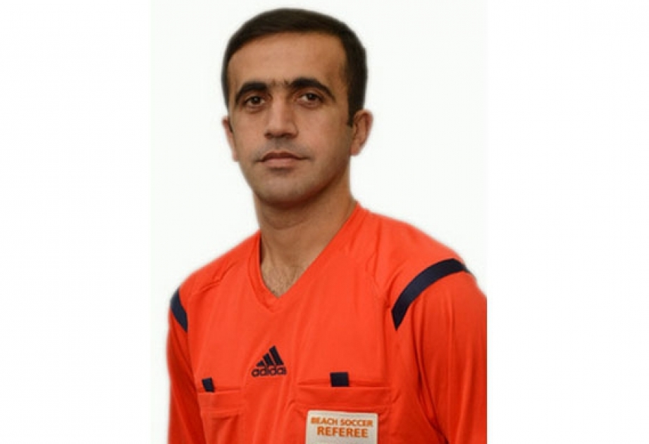 FIFA- Referee Ingilab Mammadov wird die Strandfußballspiele bei Baku-2015 leiten