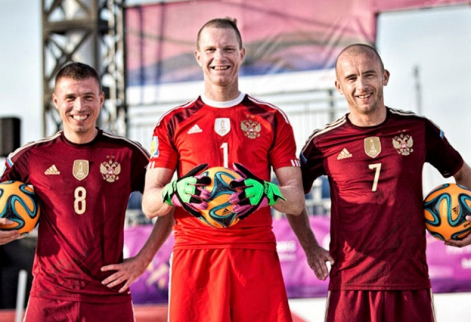 Russian beach soccer team members become Baku 2015 ambassadors