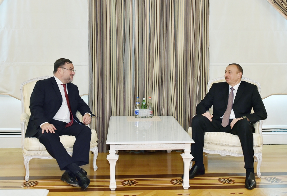 Президент Азербайджана Ильхам Алиев принял проектного координатора ОБСЕ в Баку ВИДЕО