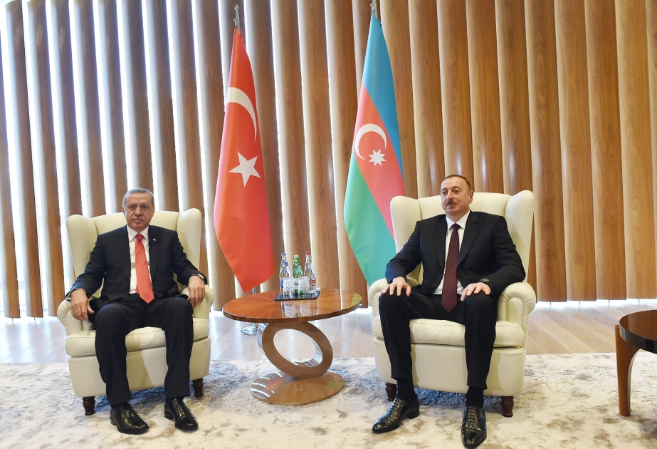 President Ilham Aliyev met with Turkish President Recep Tayyip Erdogan VIDEO